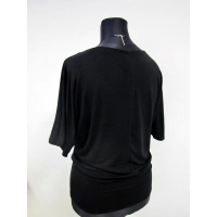 Bluzka Marika - maxi kimono z dekoltem i marszczeniem